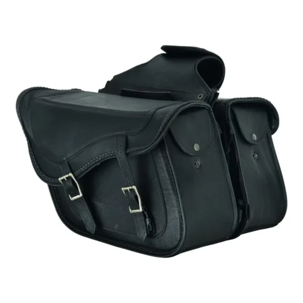 Motorcycle Leather Saddle Bags 2