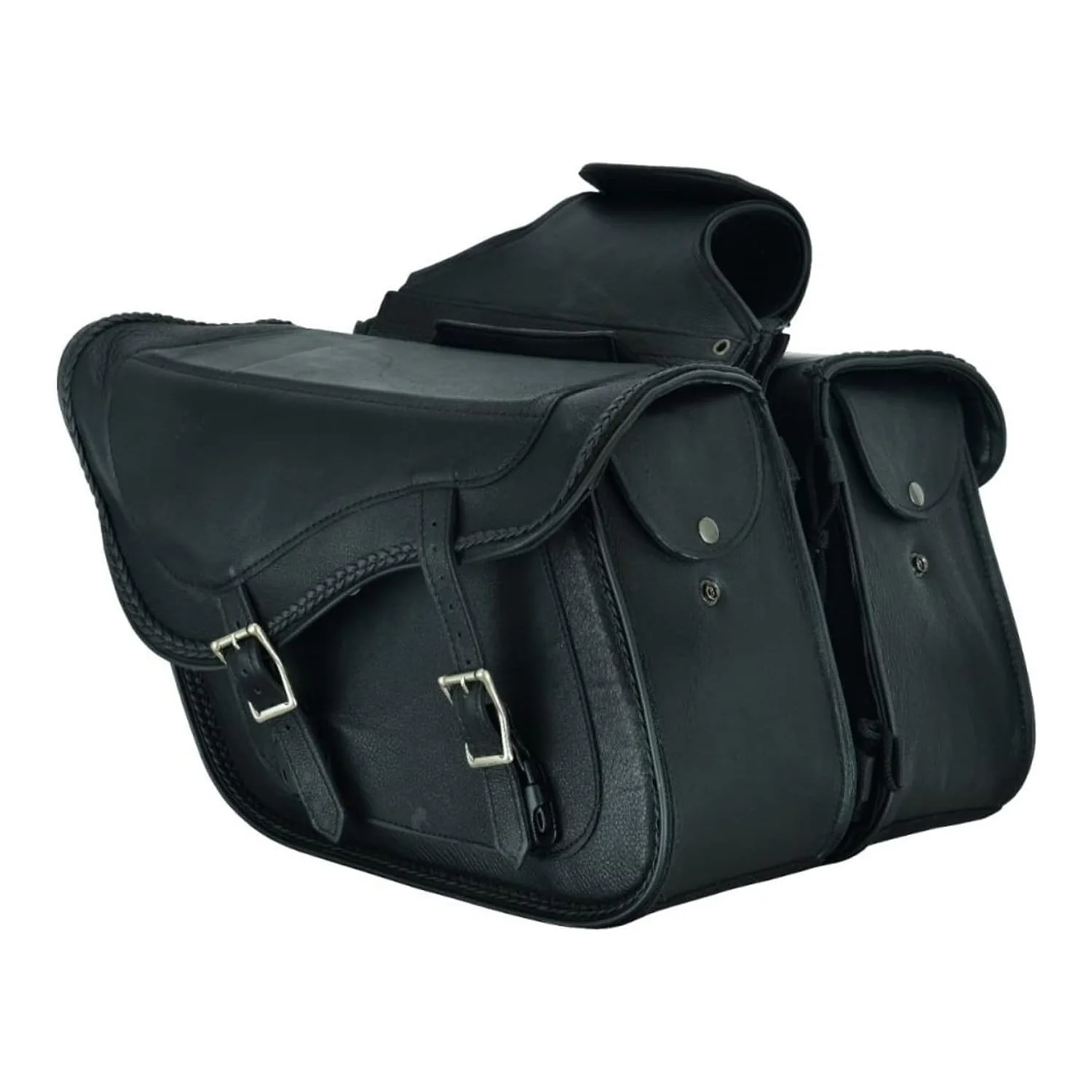 Motorcycle Leather Saddle Bags 2