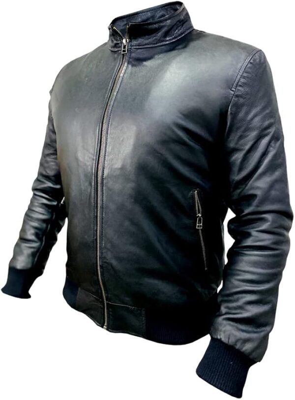 URBANSBEE Men's Leather Jacket 5