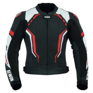 rewon moto leather jacket