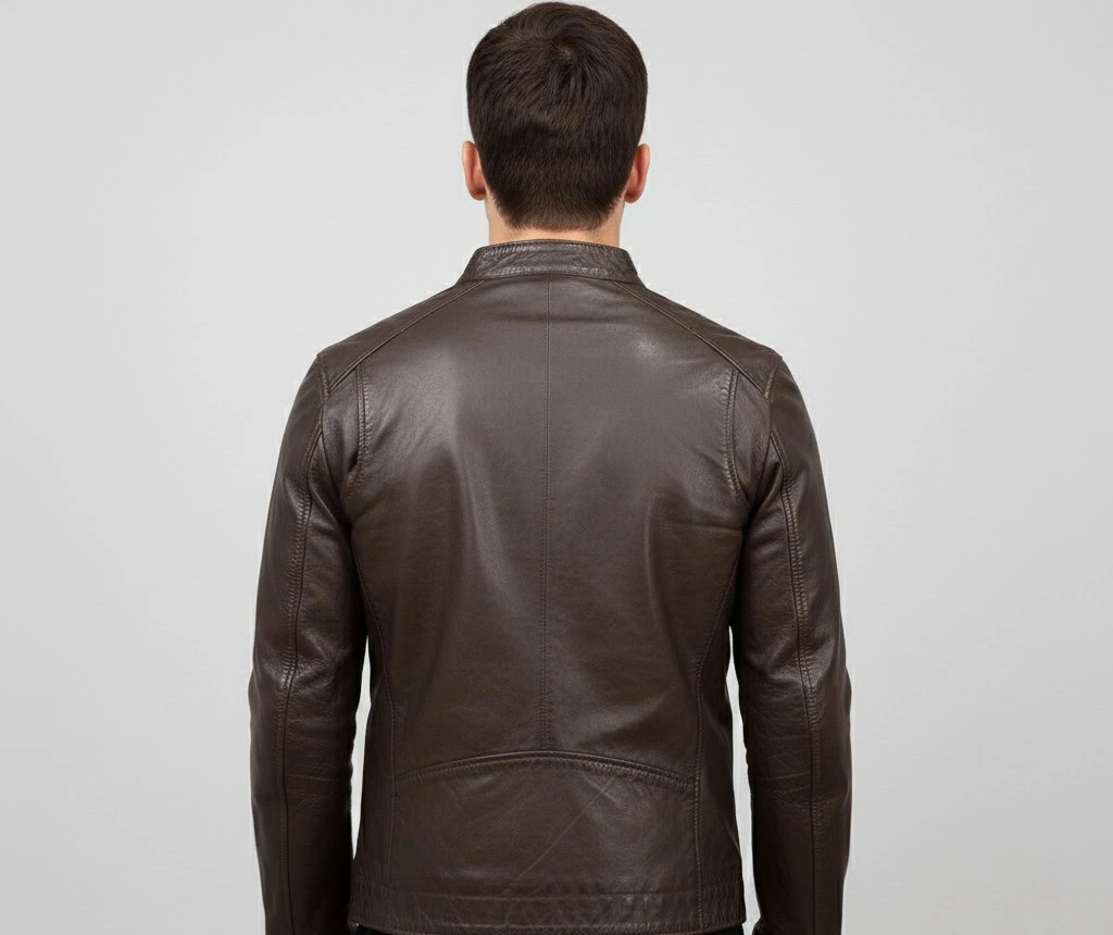 Urban Brown Leather Jacket side