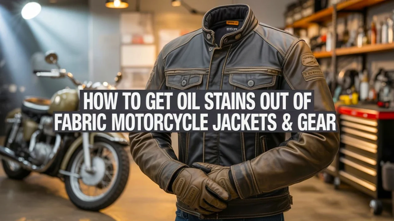 How to Get Oil Stains Out of Fabric Motorcycle Jackets