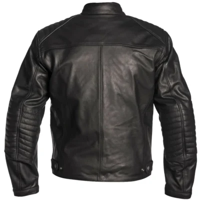 Raven Black Leather Biker Jacket