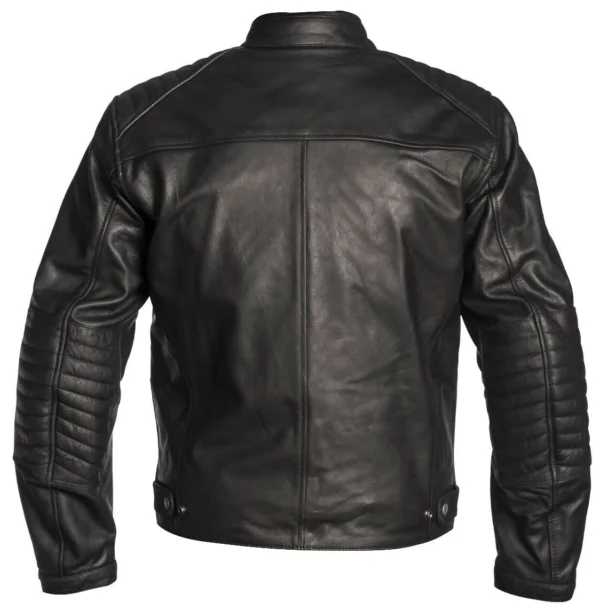 Raven Black Leather Biker Jacket