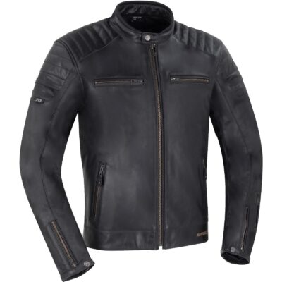 Raven Black Leather Biker Jacket
