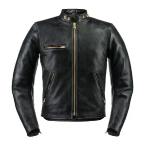 Shadowhawk Classic Leather Biker Jacket