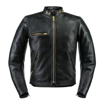 Shadowhawk Classic Leather Biker Jacket