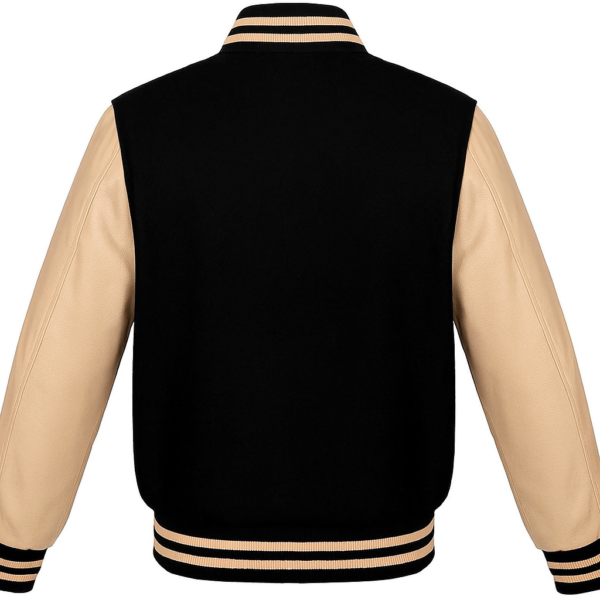 Black & Tan Leather Varsity Jacket