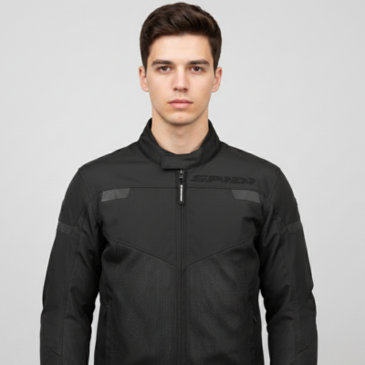Spidi Tour Net Tex Black Motorcycle Jacket