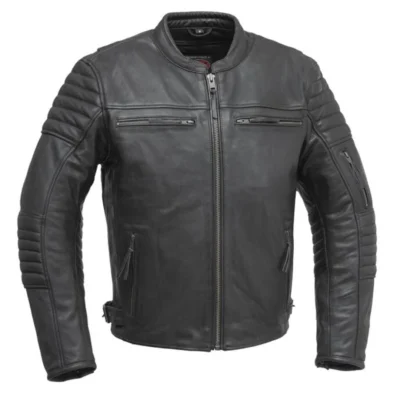 Rogue Rider Black Leather Biker Jacket