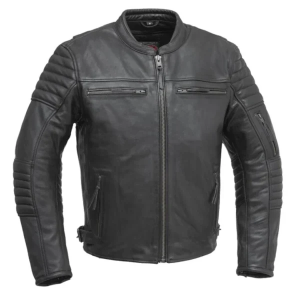 Rogue Rider Black Leather Biker Jacket