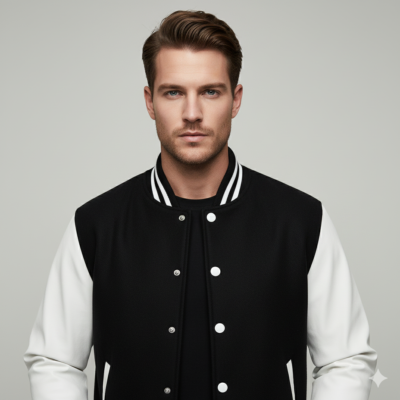 Urban Legend Black & White Varsity Jacket