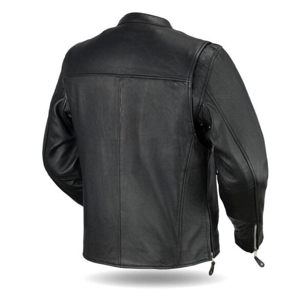 Rogue Classic Black Leather Biker Jacket