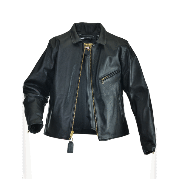 Enfield Black Classic Leather Motorcycle Jacket