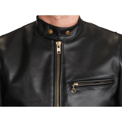 Shadowhawk Classic Leather Biker Jacket
