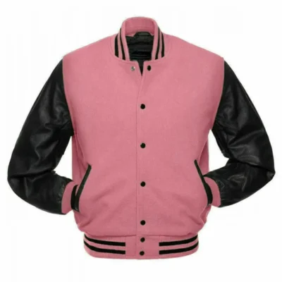Pink & Black letterman jacket​