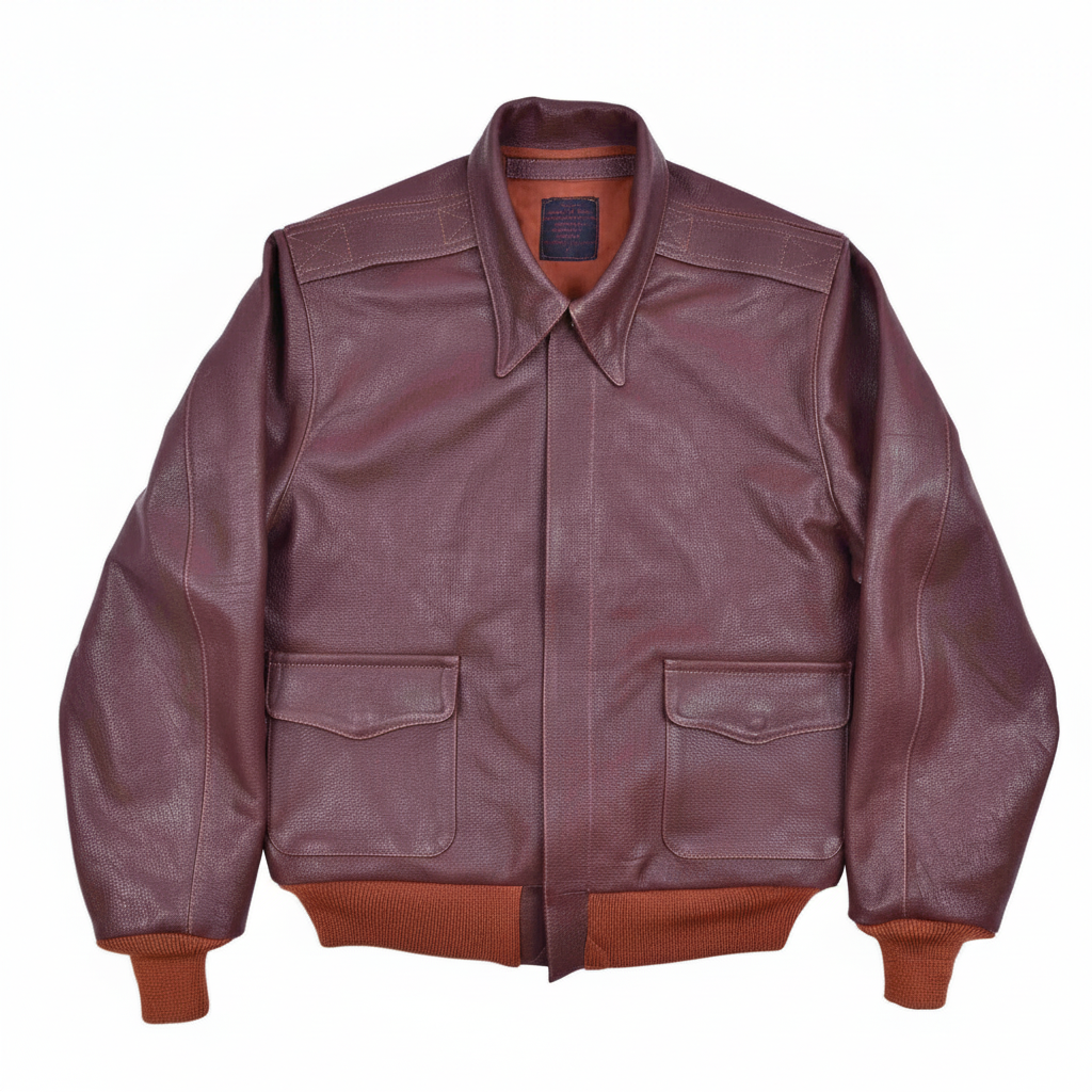 Tuxar A-2 Goatskin Pilot Jacket - Classic Aviator Edition 1